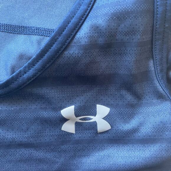 Under Armour Men's Blue Heat Gear Tank Top Size Medium - Picture 4 of 11